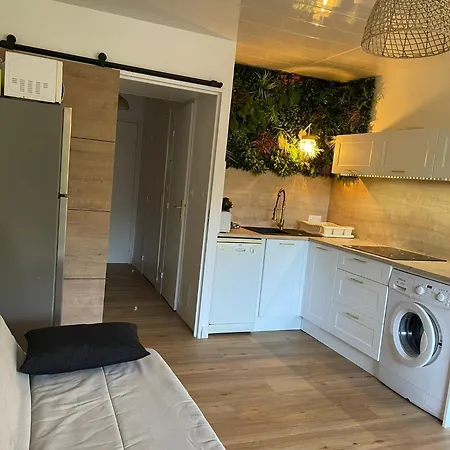 Studio 4 Personnes, Coin Cabine, Climatisation, Terrasse, Parking, Mer Lejlighed