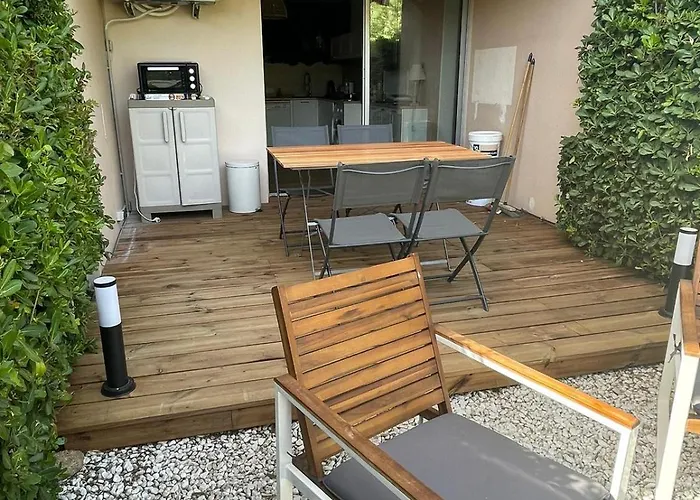 Lägenhet Studio 4 Personnes, Coin Cabine, Climatisation, Terrasse, Parking, Mer *